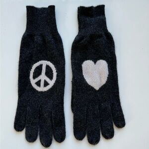Gray 100% Cashmere Gloves